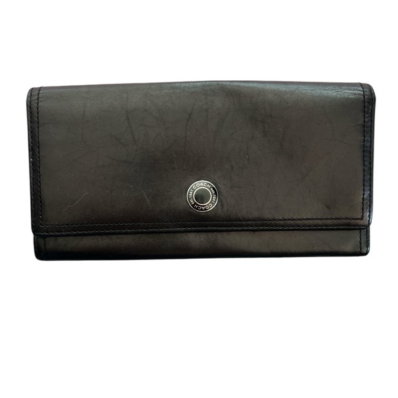 Coach black Leather wallet cards holder - Picture 1 of 11